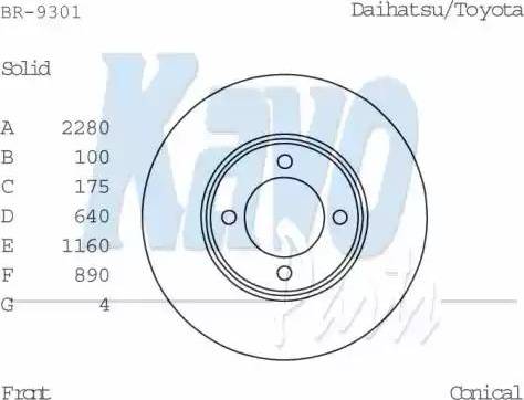 Kavo Parts BR-9301 - Discofreno autozon.pro