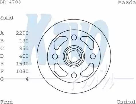 Kavo Parts BR-4708 - Discofreno autozon.pro