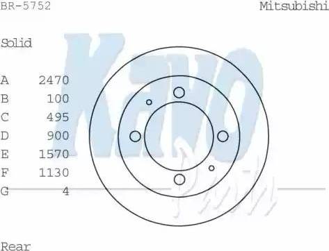 Kavo Parts BR-5752 - Discofreno autozon.pro