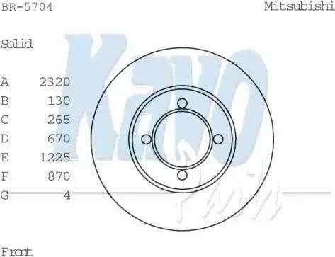 Kavo Parts BR-5704 - Discofreno autozon.pro