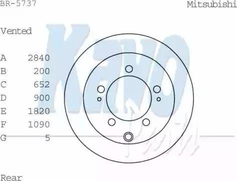 Kavo Parts BR-5737 - Discofreno autozon.pro