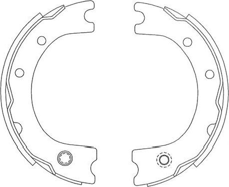 Kavo Parts BS-9940 - Kit ganasce freno autozon.pro