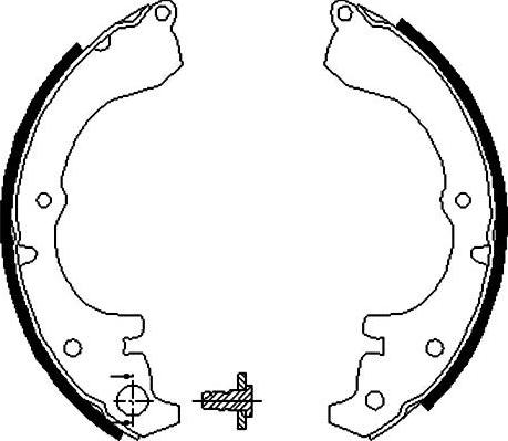 Kavo Parts BS-9913 - Kit ganasce freno autozon.pro