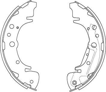 Kavo Parts BS-4407 - Kit ganasce freno autozon.pro