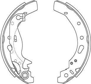 Kavo Parts BS-5434 - Kit ganasce freno autozon.pro