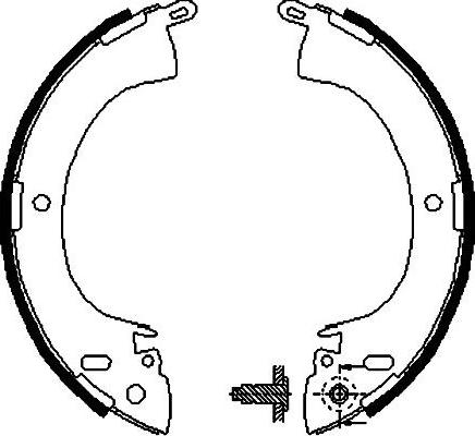 Kavo Parts BS-6403 - Kit ganasce freno autozon.pro