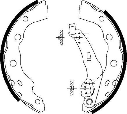 Kavo Parts BS-6413 - Kit ganasce freno autozon.pro