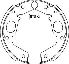 Kavo Parts BS-6423 - Kit ganasce freno autozon.pro