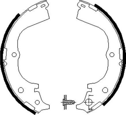 Kavo Parts BS-1908 - Kit ganasce freno autozon.pro