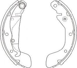 Kavo Parts BS-1405 - Kit ganasce freno autozon.pro