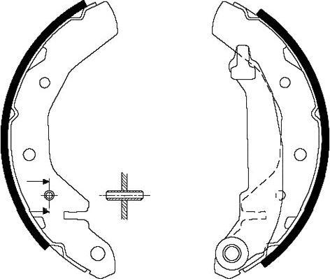 Kavo Parts BS-1401 - Kit ganasce freno autozon.pro