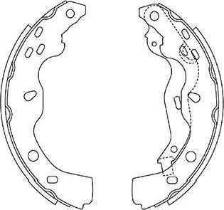 Kavo Parts BS-8936 - Kit ganasce freno autozon.pro