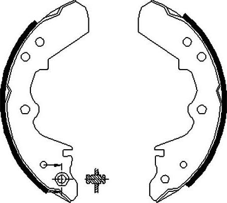 Kavo Parts BS-3900 - Kit ganasce freno autozon.pro