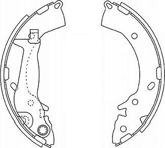 Kavo Parts BS-3415 - Kit ganasce freno autozon.pro