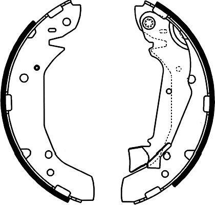 Kavo Parts BS-3416 - Kit ganasce freno autozon.pro