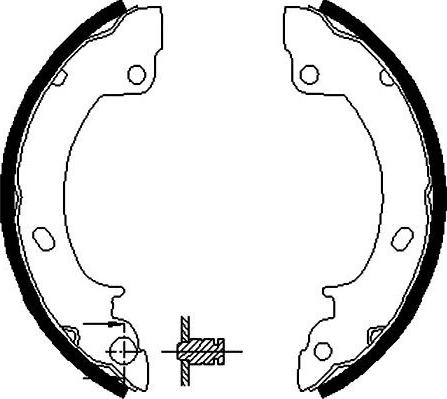 Kavo Parts BS-3411 - Kit ganasce freno autozon.pro