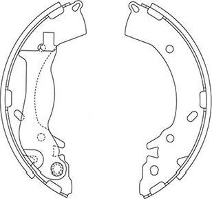 Kavo Parts BS-3417 - Kit ganasce freno autozon.pro