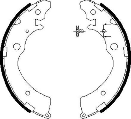 Kavo Parts BS-2907 - Kit ganasce freno autozon.pro