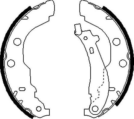 Kavo Parts BS-7416 - Kit ganasce freno autozon.pro