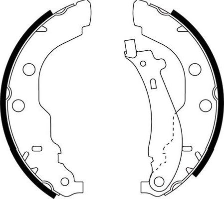 Kavo Parts BS-7424 - Kit ganasce freno autozon.pro