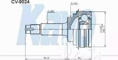 Kavo Parts CV-9024 - Kit giunti, Semiasse autozon.pro