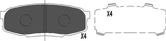 Kavo Parts KBP-9099 - Kit pastiglie freno, Freno a disco autozon.pro