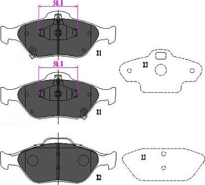 Kavo Parts KBP-9091 - Kit pastiglie freno, Freno a disco autozon.pro