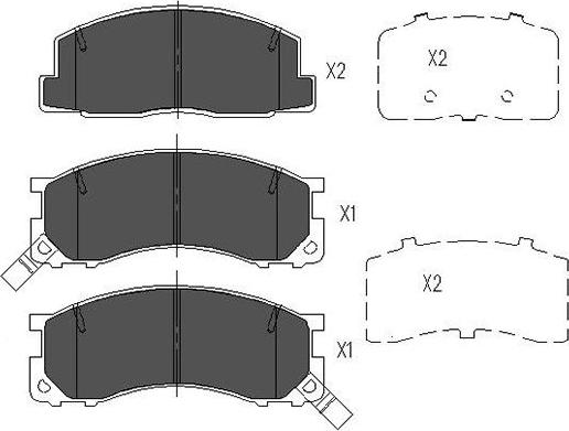 Kavo Parts KBP-9040 - Kit pastiglie freno, Freno a disco autozon.pro