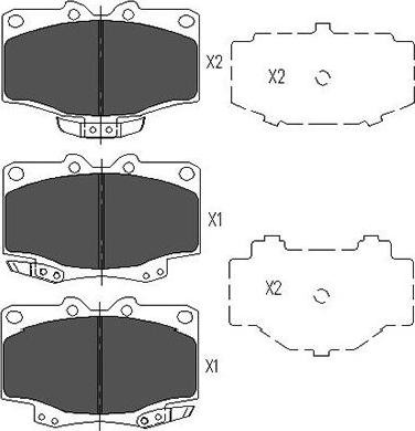 Kavo Parts KBP-9048 - Kit pastiglie freno, Freno a disco autozon.pro