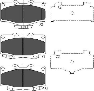 Kavo Parts KBP-9054 - Kit pastiglie freno, Freno a disco autozon.pro