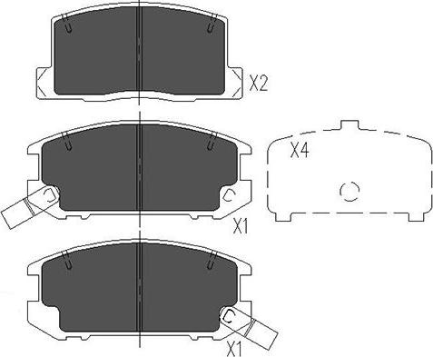 Kavo Parts KBP-9057 - Kit pastiglie freno, Freno a disco autozon.pro