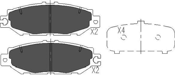 Kavo Parts KBP-9064 - Kit pastiglie freno, Freno a disco autozon.pro