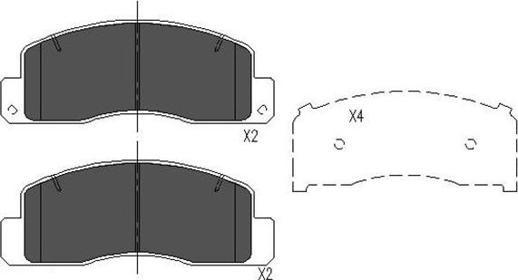 Kavo Parts KBP-9067 - Kit pastiglie freno, Freno a disco autozon.pro