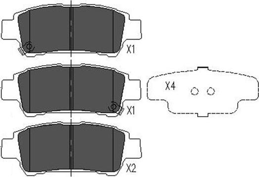 Kavo Parts KBP-9014 - Kit pastiglie freno, Freno a disco autozon.pro