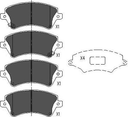 Kavo Parts KBP-9012 - Kit pastiglie freno, Freno a disco autozon.pro