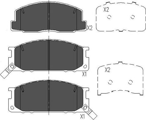 Kavo Parts KBP-9084 - Kit pastiglie freno, Freno a disco autozon.pro