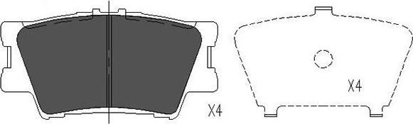 Kavo Parts KBP-9086 - Kit pastiglie freno, Freno a disco autozon.pro