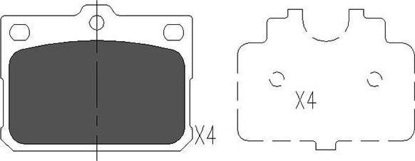 Kavo Parts KBP-9081 - Kit pastiglie freno, Freno a disco autozon.pro