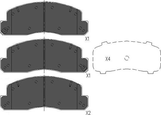 Kavo Parts KBP-9088 - Kit pastiglie freno, Freno a disco autozon.pro