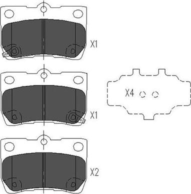 Kavo Parts KBP-9083 - Kit pastiglie freno, Freno a disco autozon.pro