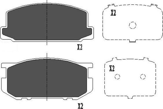 Kavo Parts KBP-9030 - Kit pastiglie freno, Freno a disco autozon.pro