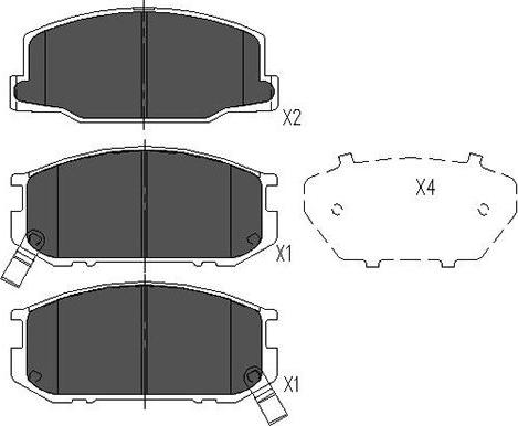 Kavo Parts KBP-9031 - Kit pastiglie freno, Freno a disco autozon.pro