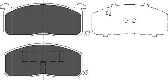 Kavo Parts KBP-9029 - Kit pastiglie freno, Freno a disco autozon.pro