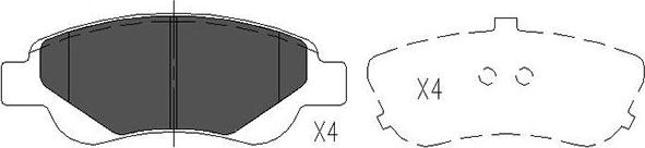 Kavo Parts KBP-9024 - Kit pastiglie freno, Freno a disco autozon.pro