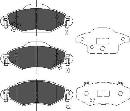 Kavo Parts KBP-9023 - Kit pastiglie freno, Freno a disco autozon.pro