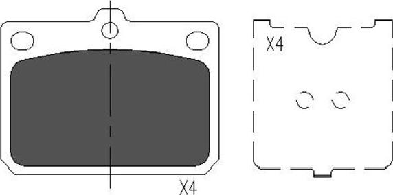 Kavo Parts KBP-9079 - Kit pastiglie freno, Freno a disco autozon.pro