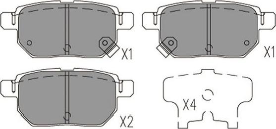 Kavo Parts KBP-9144 - Kit pastiglie freno, Freno a disco autozon.pro