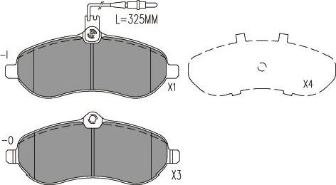 Kavo Parts KBP-9148 - Kit pastiglie freno, Freno a disco autozon.pro