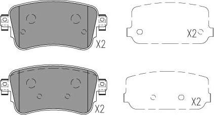 Kavo Parts KBP-9154 - Kit pastiglie freno, Freno a disco autozon.pro