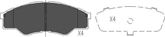 Kavo Parts KBP-9102 - Kit pastiglie freno, Freno a disco autozon.pro